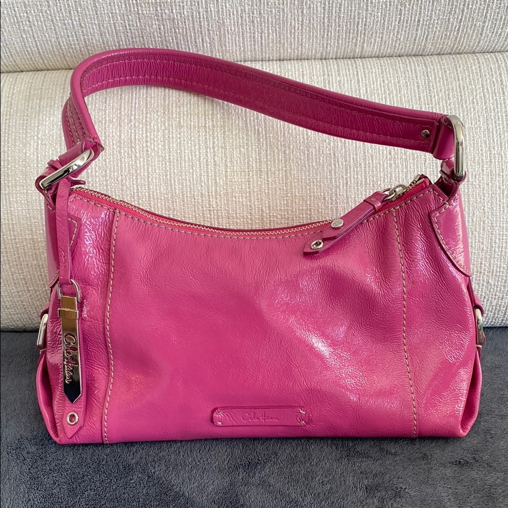 Cole Haan Pink Patent Leather Shoulder Bag - like new!